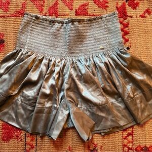 Silky blueGray Mini Shorts